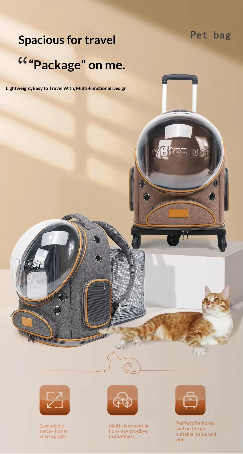Wholesale Rolling Cat Carrier Backpack