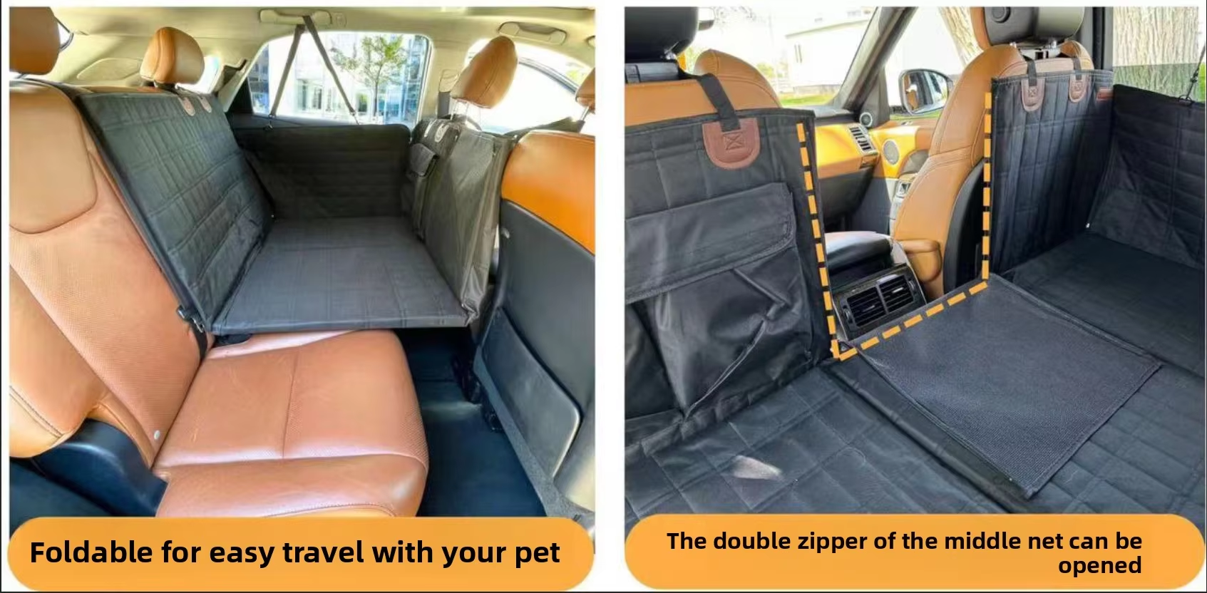Hard Bottom Dog Car Seat Cover
