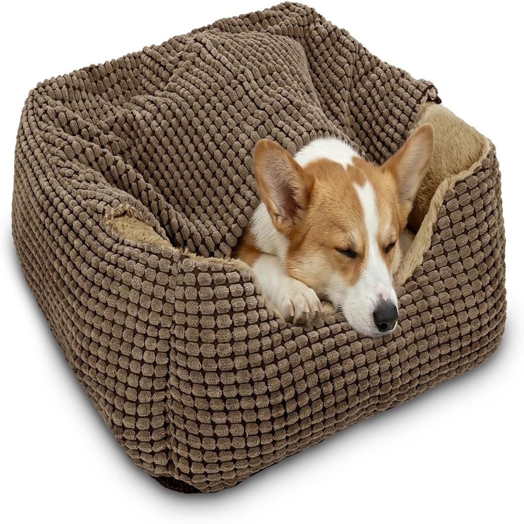 wholesale Dog Bed with Attached Blanket