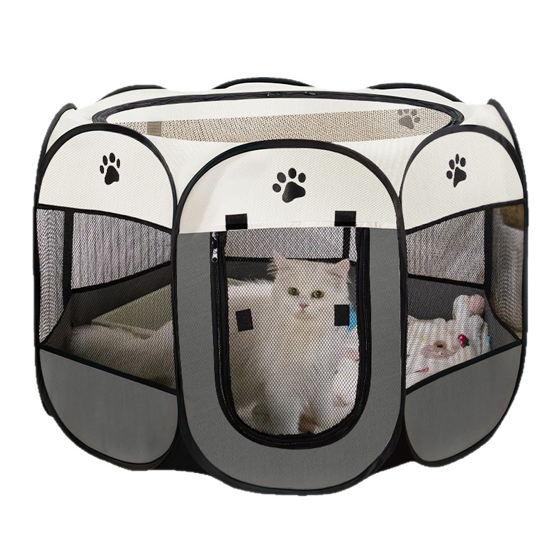 Octagonal Pet Playpen Cat Maternity Tent