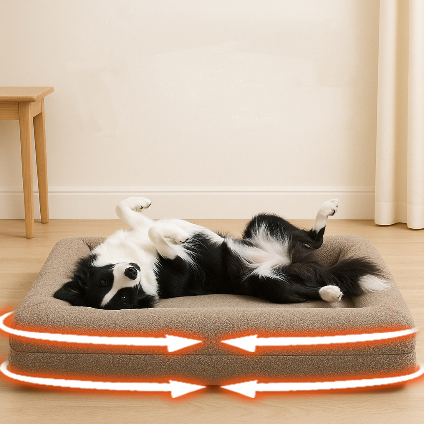 Memory foam dog bed