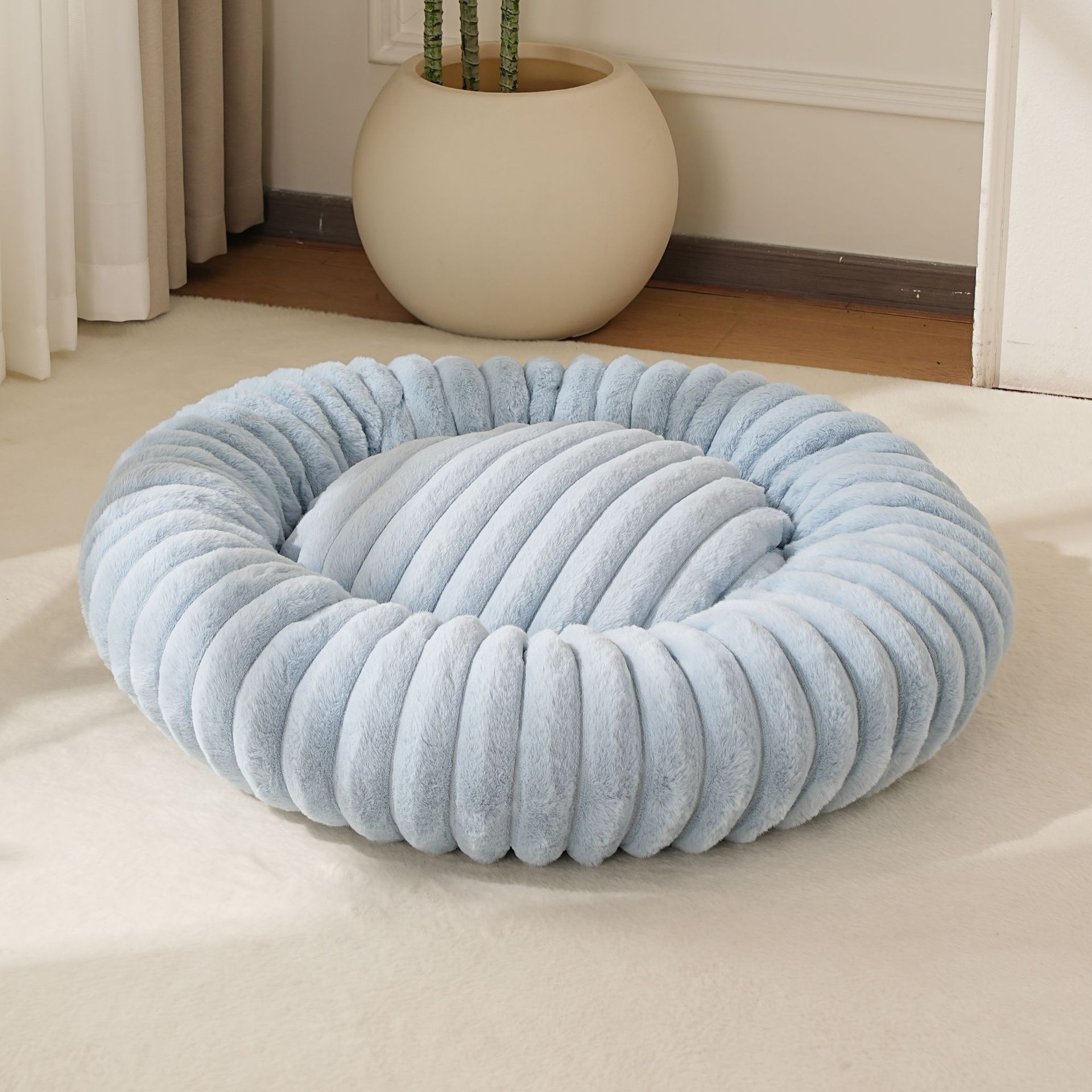 custom donut dog bed