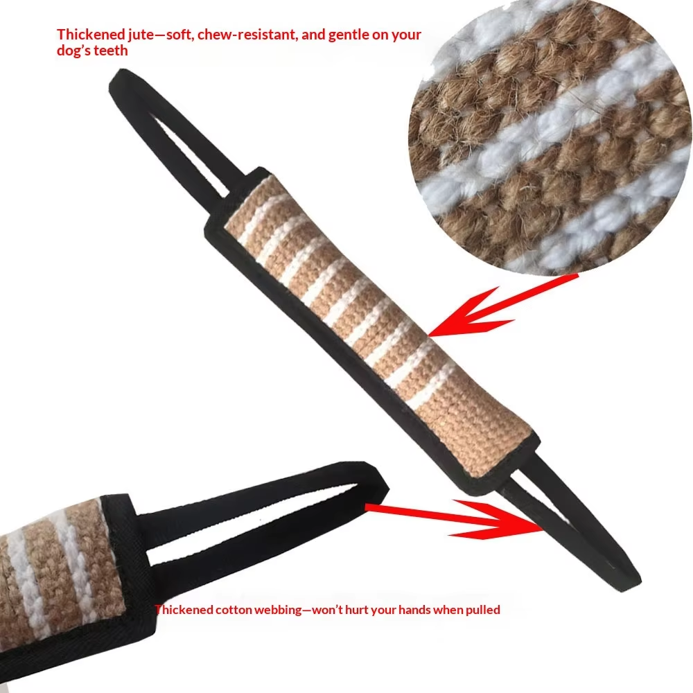 Tough Linen Dog Tug Training Toy