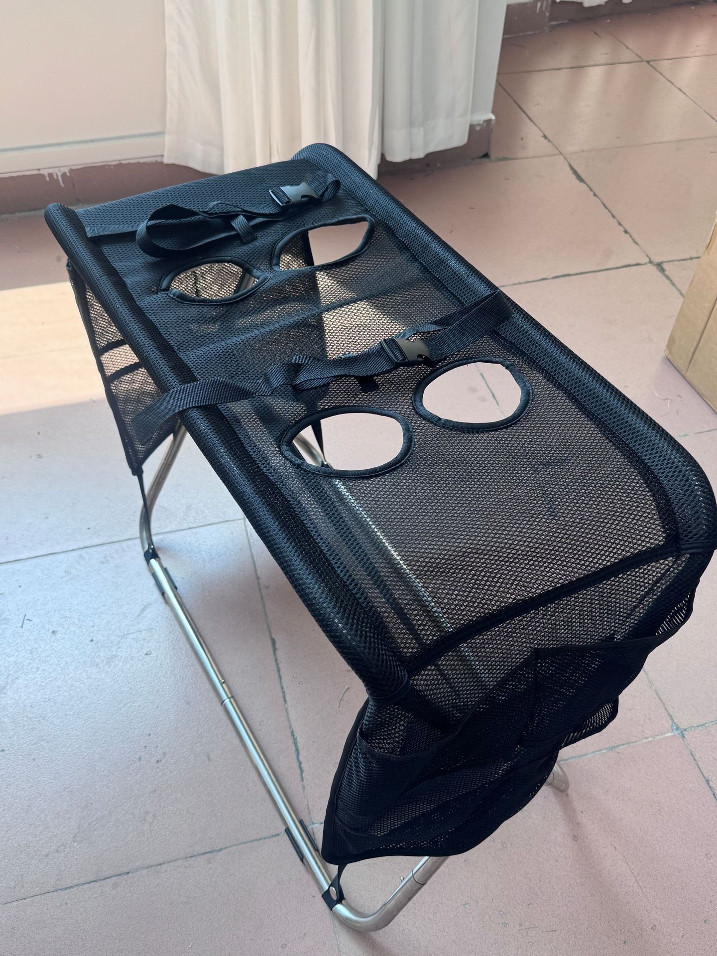 mesh pet grooming table