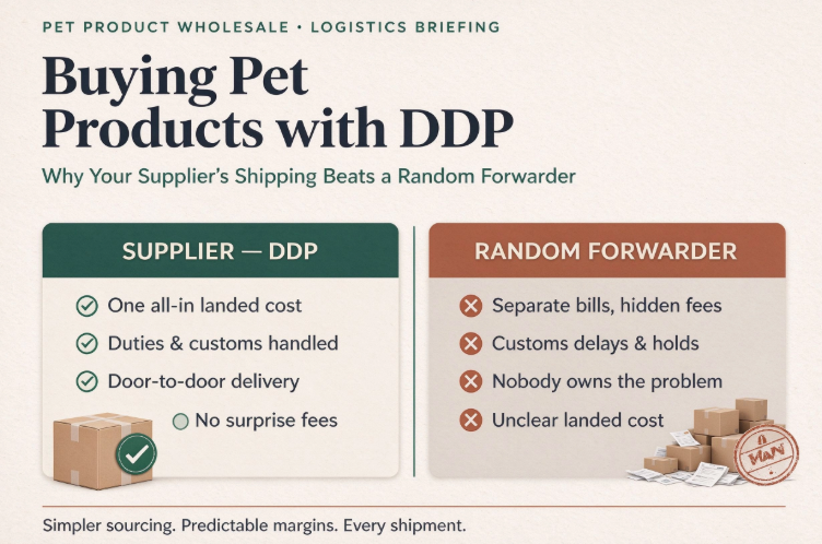 Buying Pet Products with DDP: Why a Supplier’s Shipping Service Beats a Random Forwarder