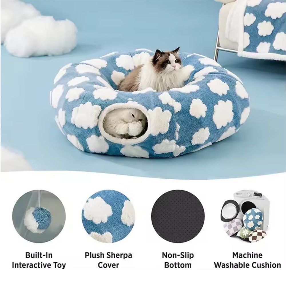 Cat tunnel bed