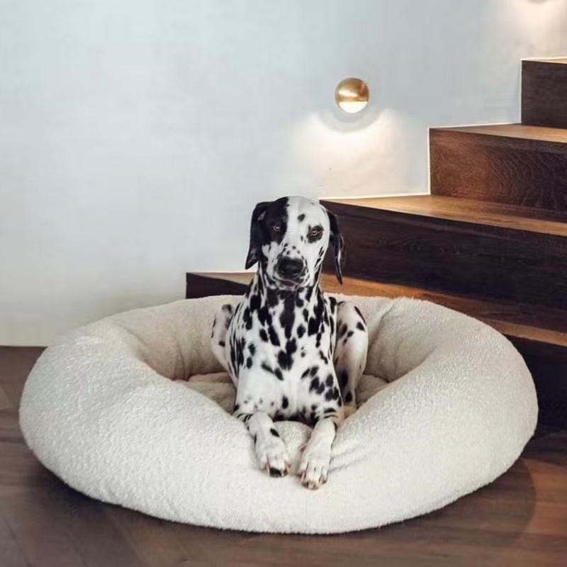 Boucle Fabric Orthopedic Dog Bed